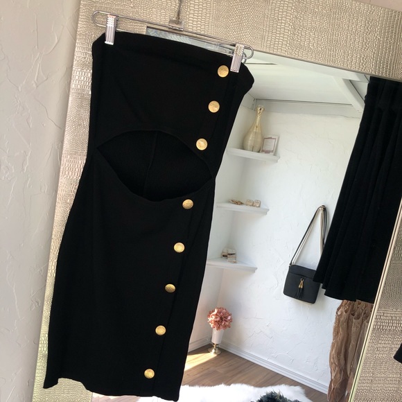 Short Black Dress - Picture 3 of 3